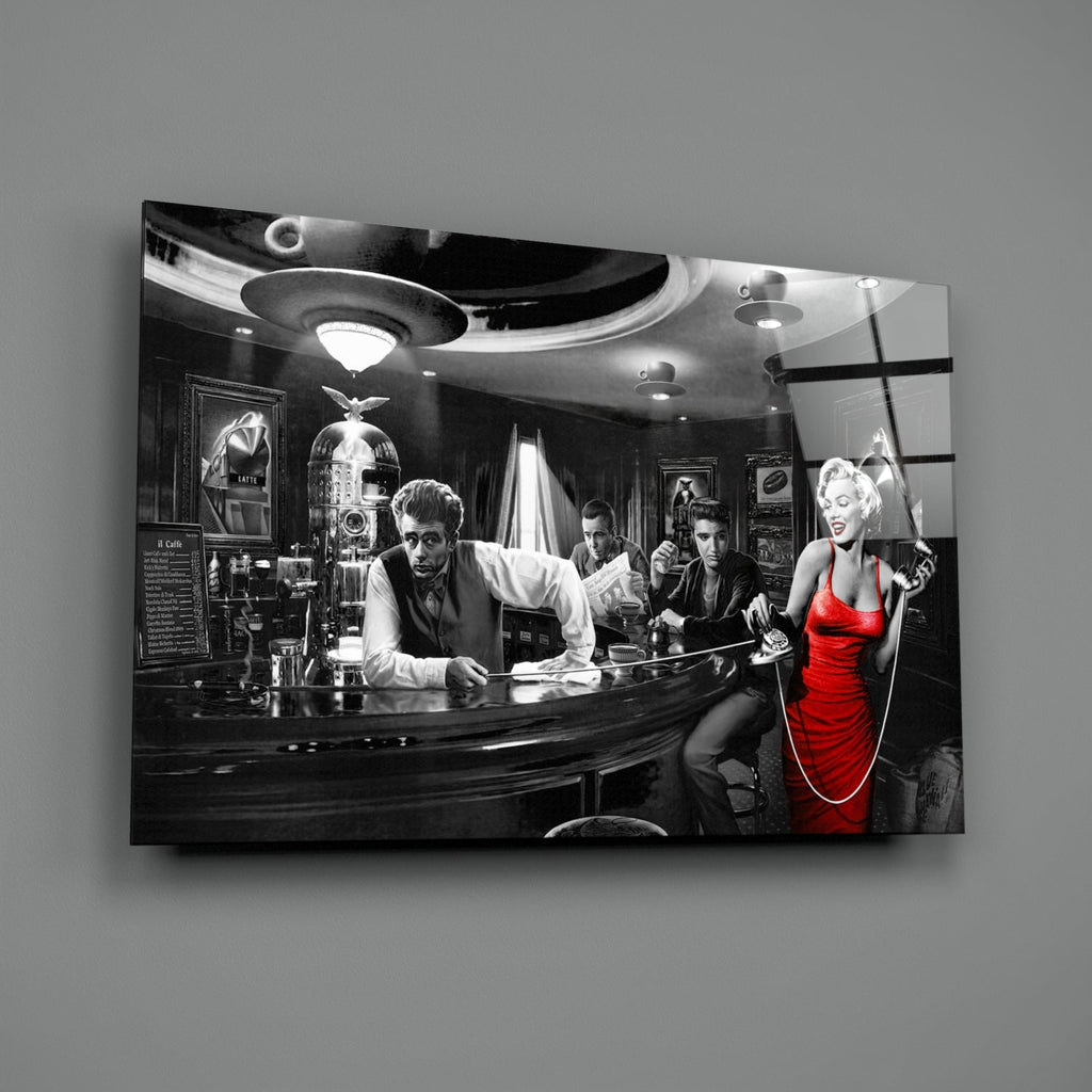 Golden Age Starlet Glass Wall Art