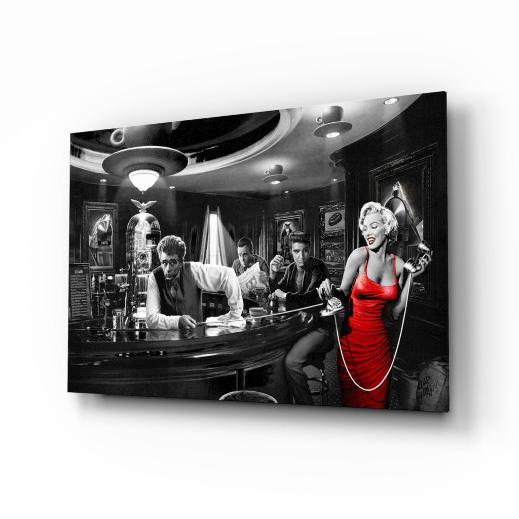 Golden Age Starlet Glass Wall Art