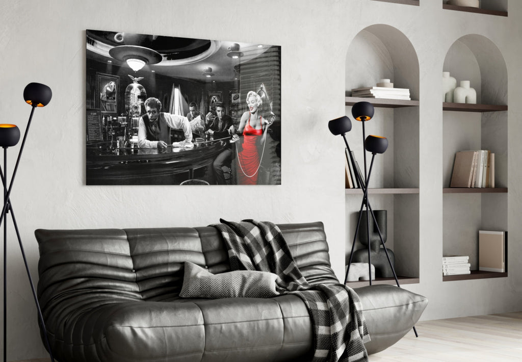 Golden Age Starlet Glass Wall Art